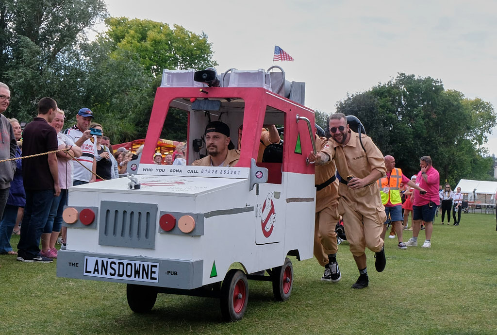 Dawlish Celebrates Carnival Pram Race 2021 Ghostbusters