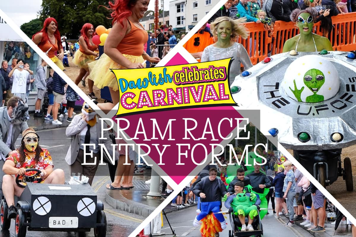 Dawlish Celebrates Carnival 2023 Pram Race Entry Form Image