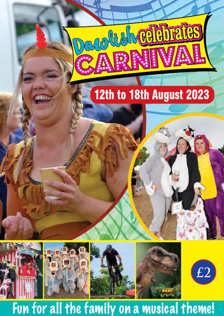 Dawlish Celebrates Carnival 2023 Programme Front Cover